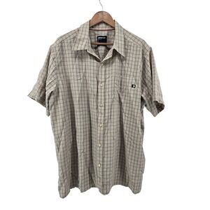 Marmot Mens‎ XXL 2TG Plaid Short Sleeve Button Up Shirt Casual Outdoor
